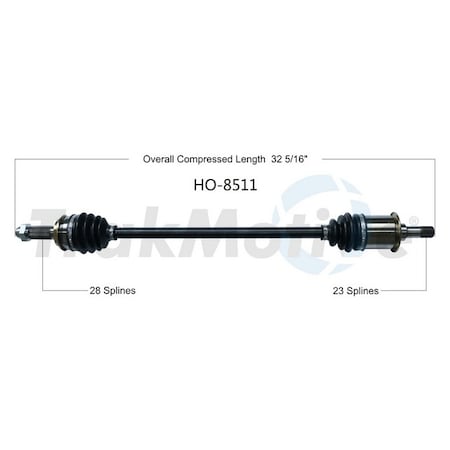 Surtrack Axle Cv Axle Shaft, HO-8511 HO-8511